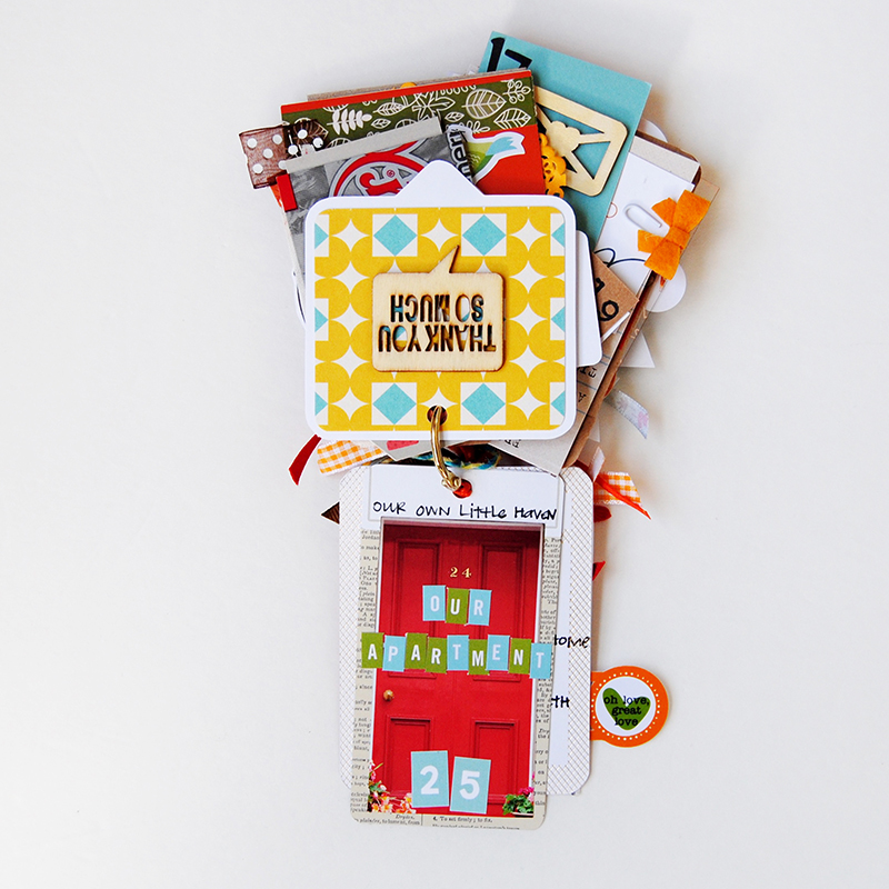 hybrid paper crafting gratitude mini book by Elaine Davis | Illustrated Faith Print & Pray