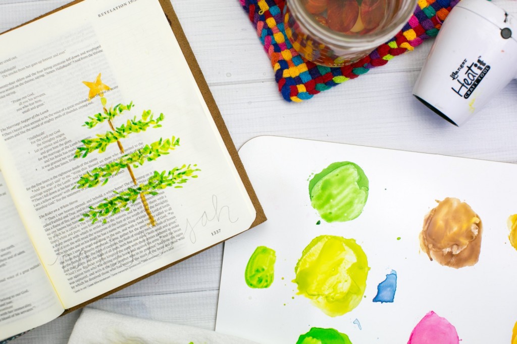 Watercolor Tutorial Bible Journaling by Amy Bruce - Leaning In - Offering a Broken Hallelujah