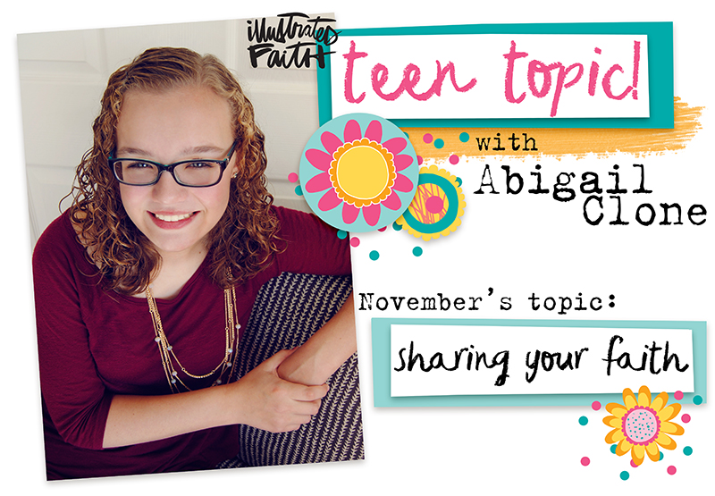 mixed media art Bible journaling by Abigail Clone | Teen Topic: Sharing Your Faith with Friends