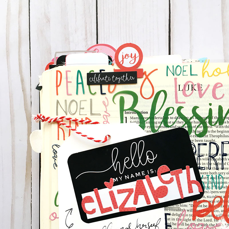Bible journaling entry by Bailey Robert | Worth the Wait - Elizabeth | Illustrated Faith by Bella Blvd CHRISTmas Collection