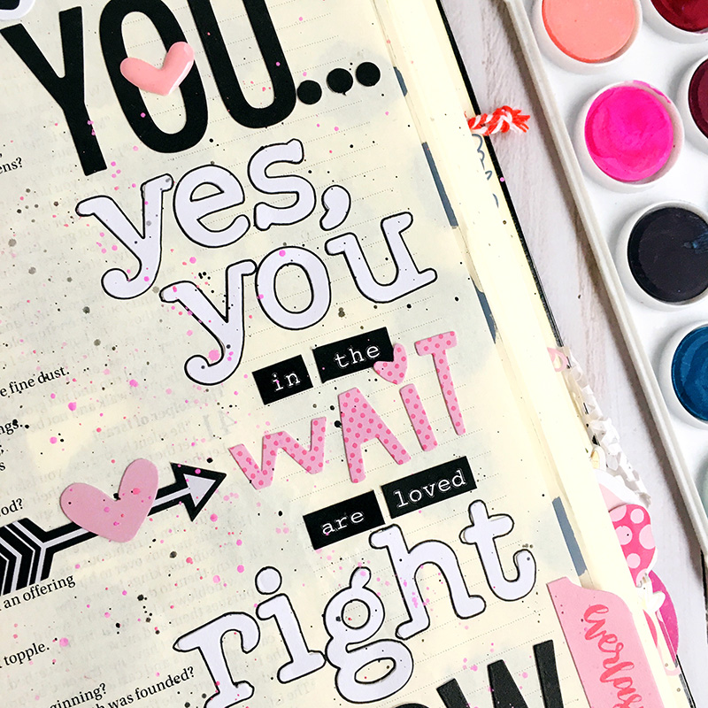 bible journaling entry by Bailey Jean Roberts | wait for the Lord, you are loved right now Isaiah 40:31