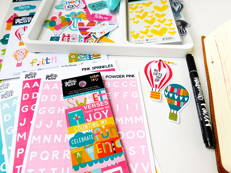 hybrid mixed media Journaling Bible entry by Elaine Davis |  During the In-Between | Print and Pray Shop and Illustrated Faith by Bella Blvd Delight in His Day Collection |  Matthew 7:24-27