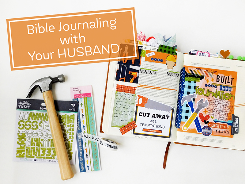 hybrid Bible journaling with your husband by Elaine Davis