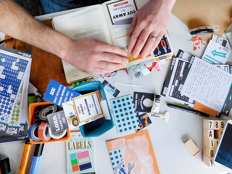 hybrid Bible journaling with your husband by Elaine Davis