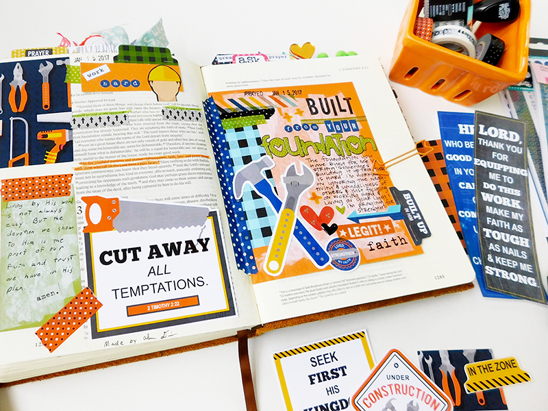 hybrid Bible journaling with your husband by Elaine Davis