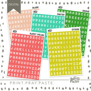 Tile Alpha Set | January 'Master Plan' Colors