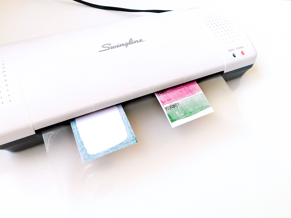 Making Dry Erase Scripture Cards from Printables which make great dashboards for traveler's notebooks or the fridge | Elaine Davis for Illustrated Faith Print & Pray Shop