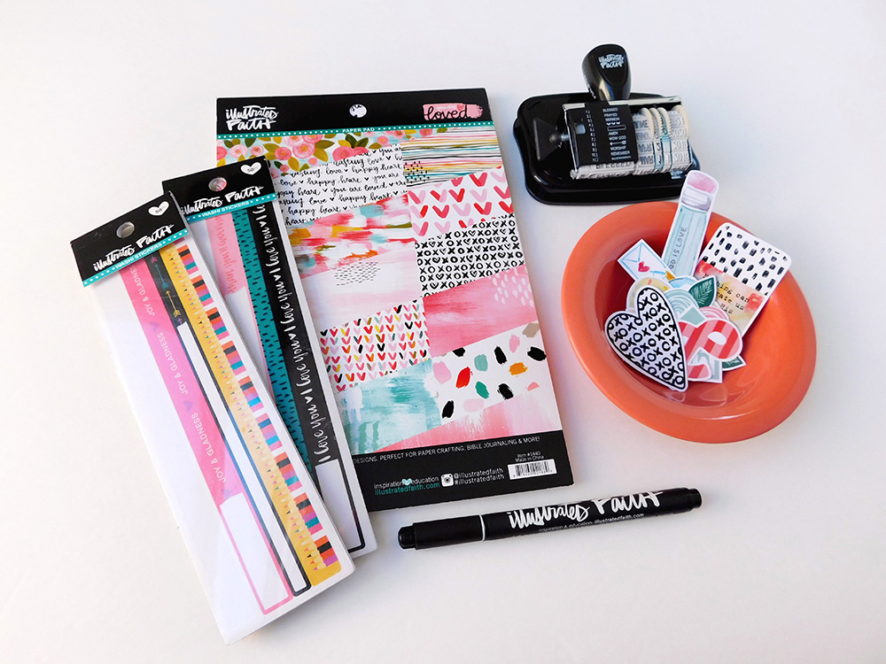 simple hybrid journaling pages using Print & Pray printables by Elaine Davis | notebook journaling, faith journaling