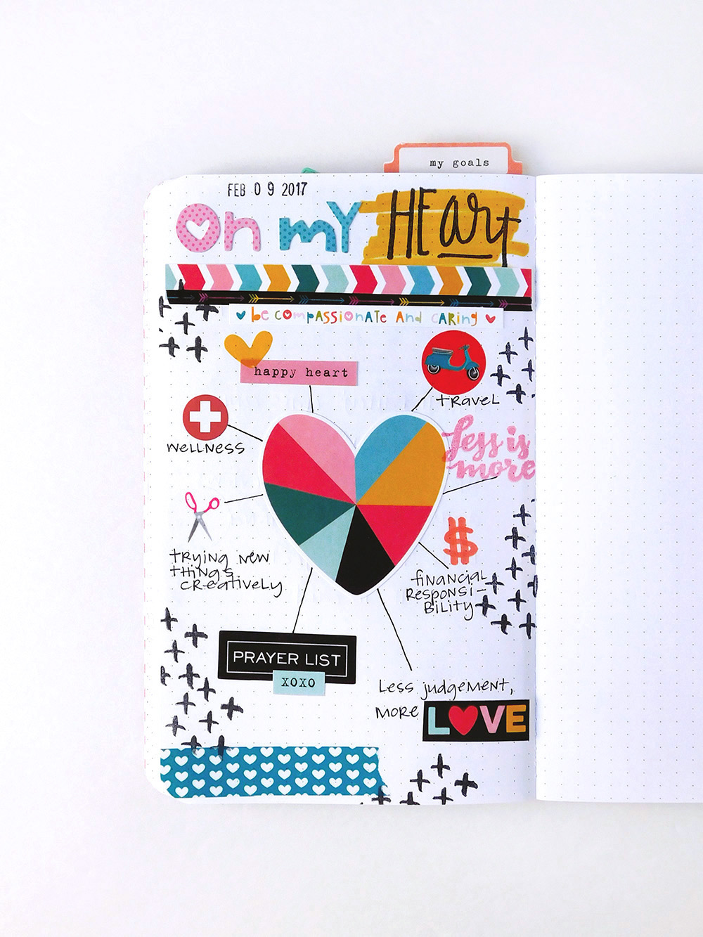 simple hybrid journaling pages using Print & Pray printables by Elaine Davis | notebook journaling, faith journaling