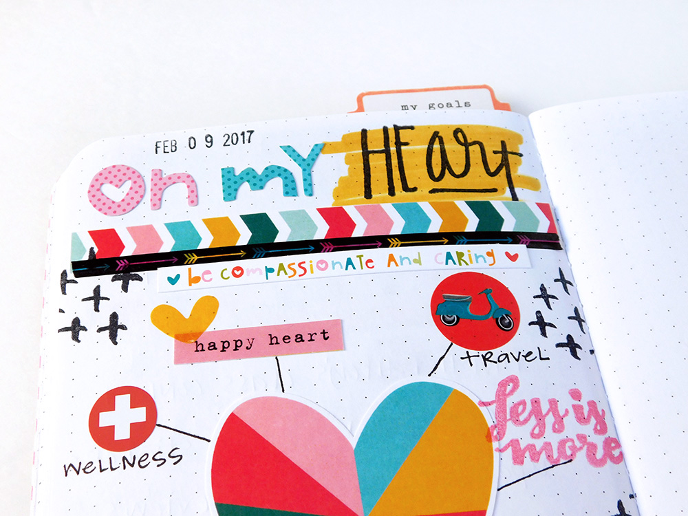 simple hybrid journaling pages using Print & Pray printables by Elaine Davis | notebook journaling, faith journaling
