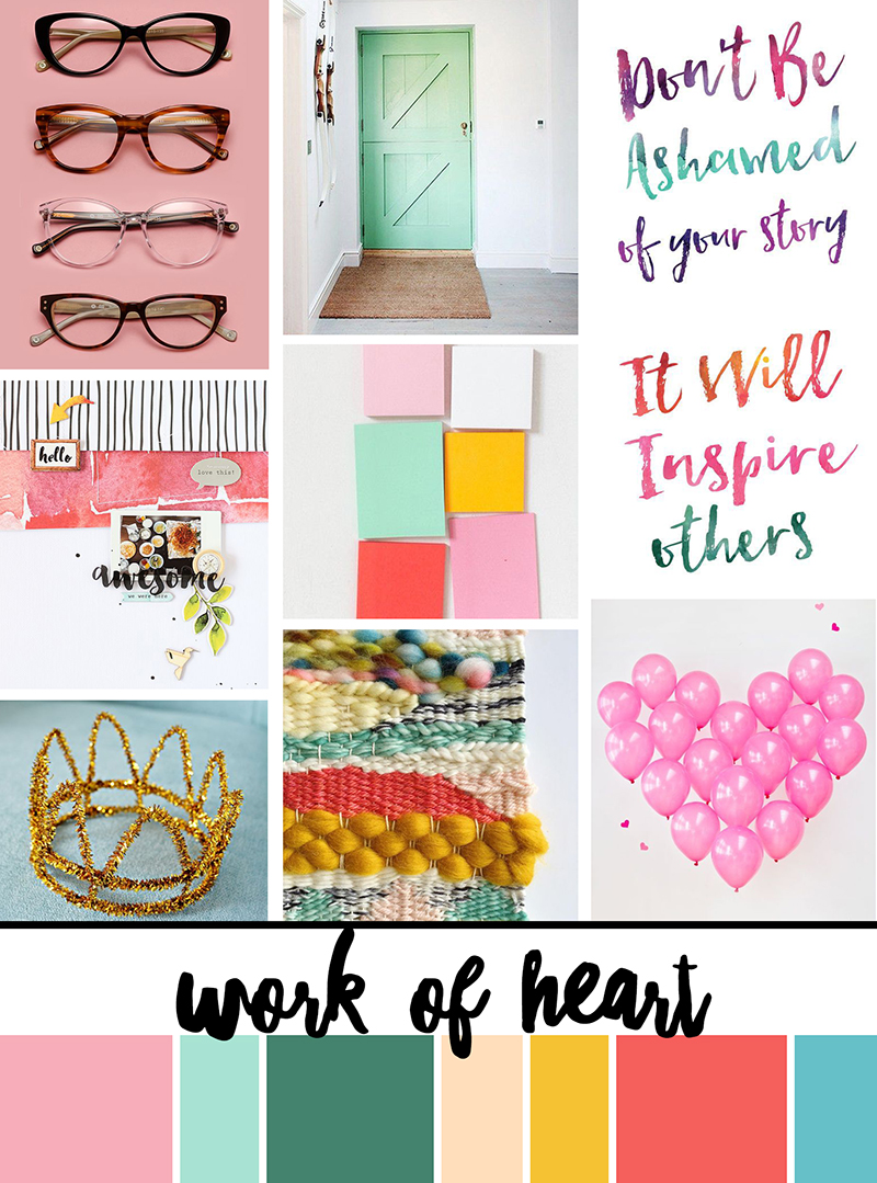 February Artist Mood Board & New Releases: Work of Heart