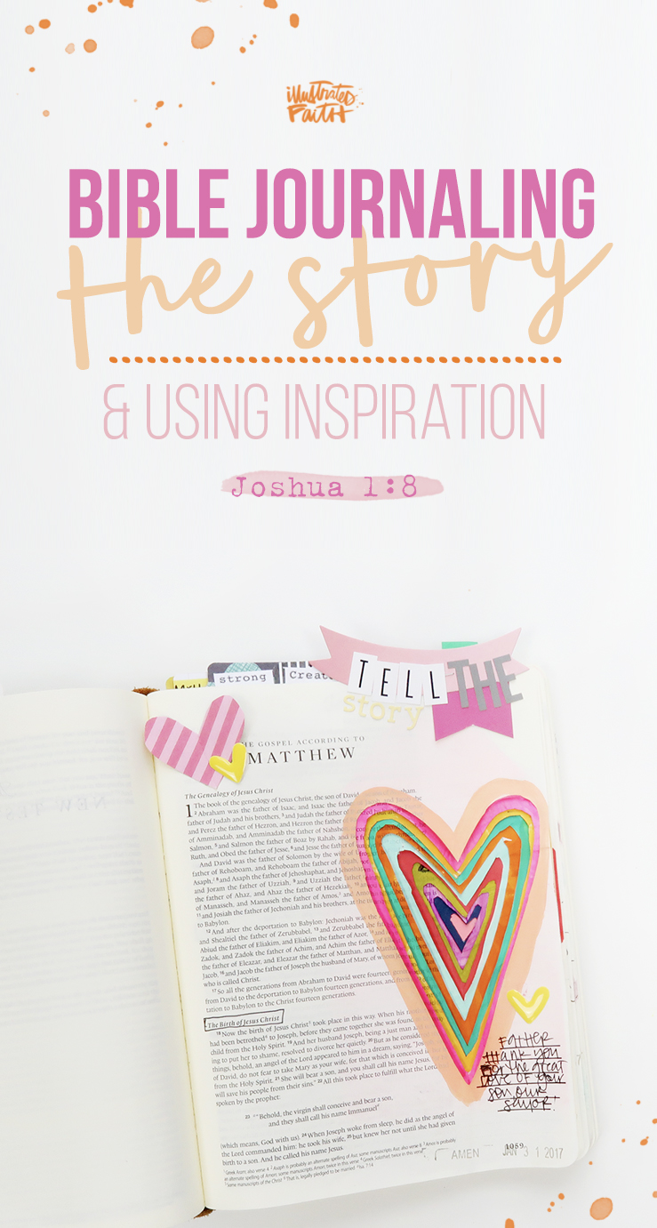 Bible Journaling Process Video by Shanna Noel - Finding Inspiration Joshua 1:8