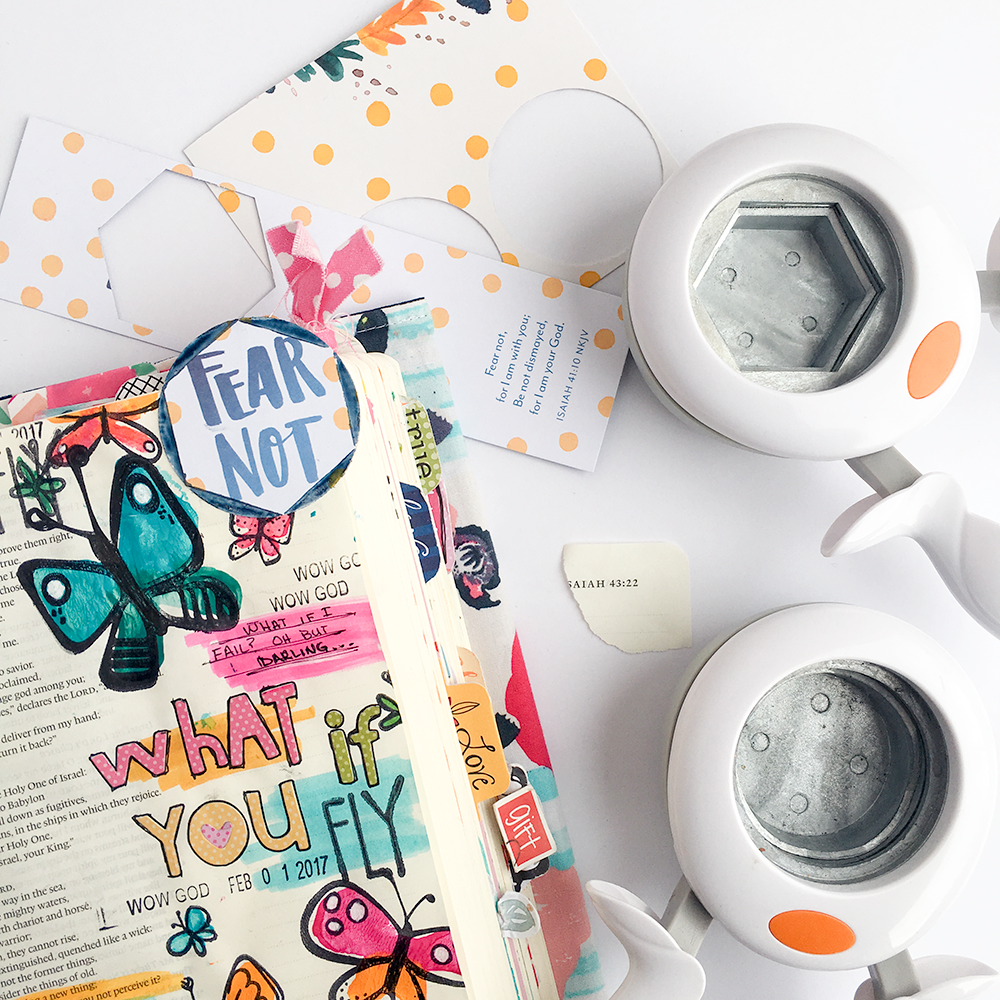 mixed media bible journaling tutorial: filler foam stamps | Isaiah 43:19 | What if I fail? Oh, but darling, what if you fly? | Heather Greenwood for Illustrated Faith