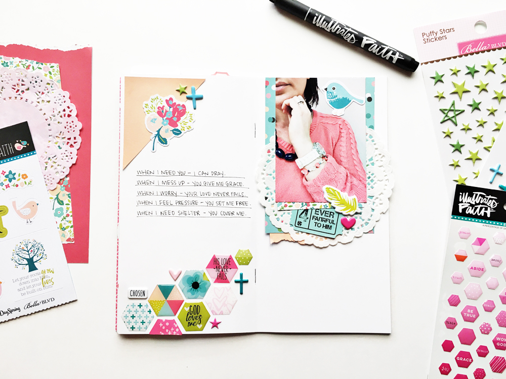 faith traveler's notebook entry by Andrea Gray | List of God's promises - You have a problem? He has the solution.