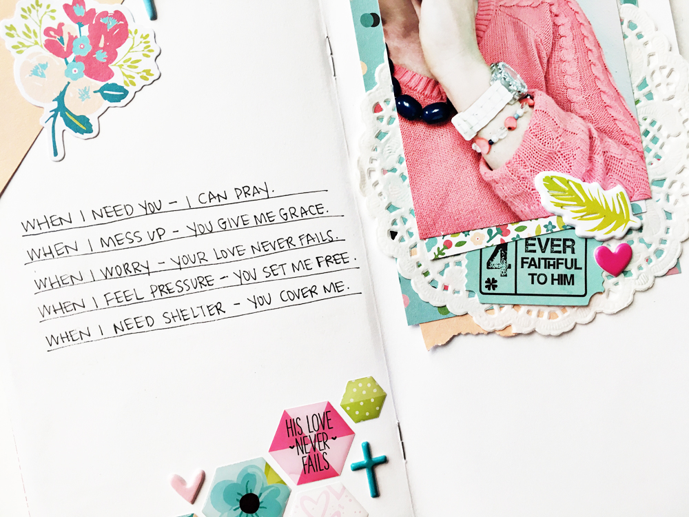 faith traveler's notebook entry by Andrea Gray | List of God's promises - You have a problem? He has the solution.