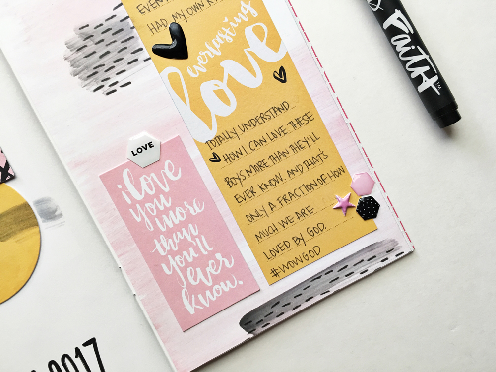 Memory Keeping: Faith Edition | Love You More | traveler's notebook entry by Andrea Gray