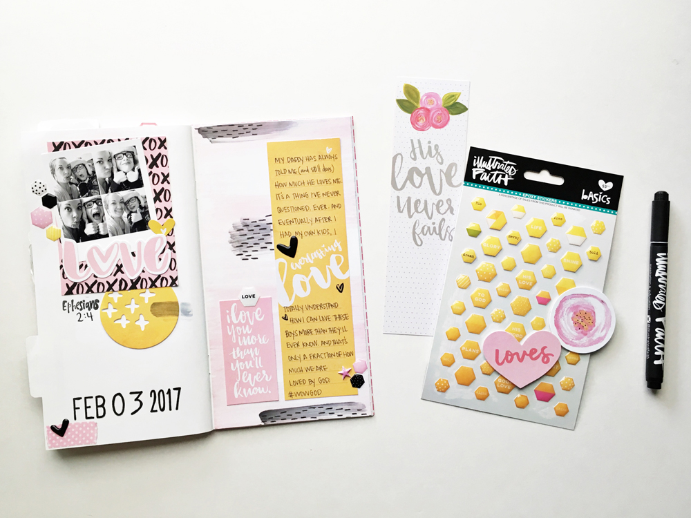 Memory Keeping: Faith Edition | Love You More | traveler's notebook entry by Andrea Gray