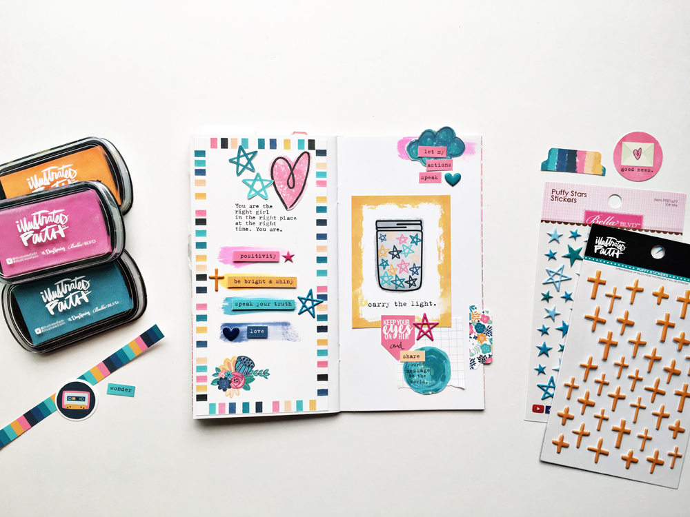 faith traveler's notebook entry by Andrea Gray | Memory Keeping: Faith Edition | The Perfect Time to Shine