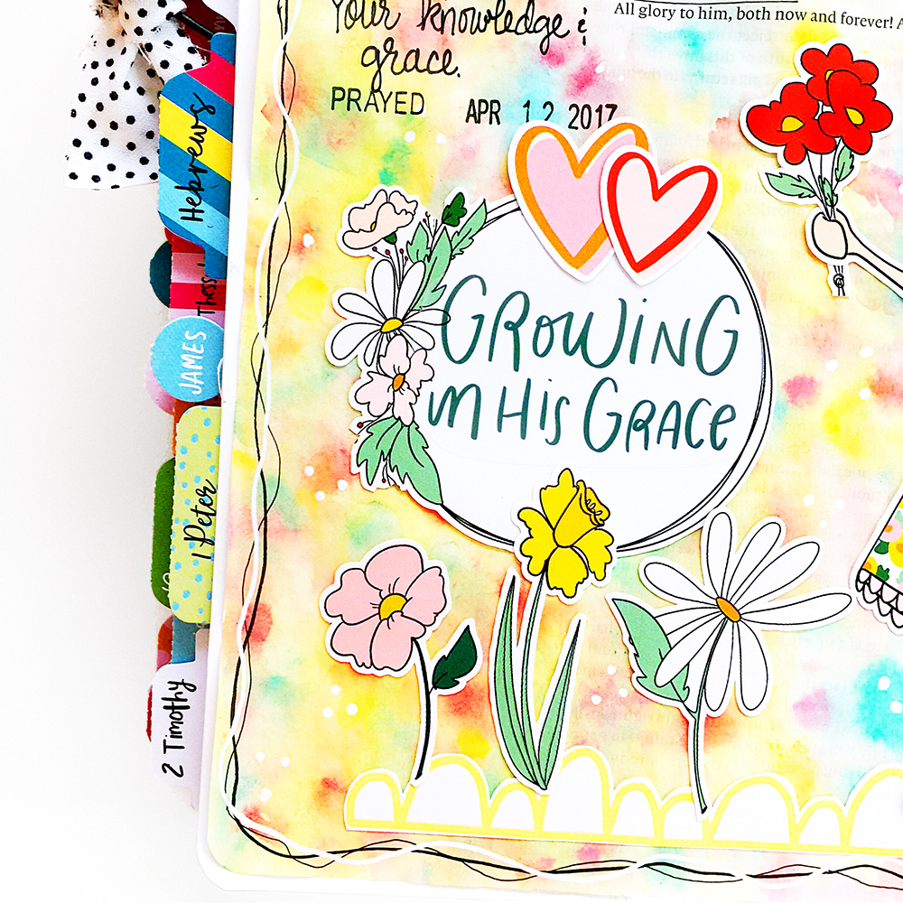 Growing in Grace: Bible Journaling Watercolor Technique Tutorial with Cristin Howell