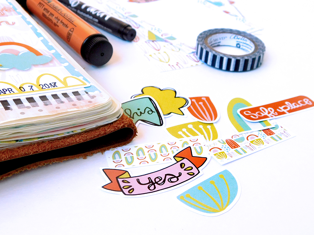 hybrid digital mixed media art journaling bible entry by Elaine Davis | Believe in Things Unseen