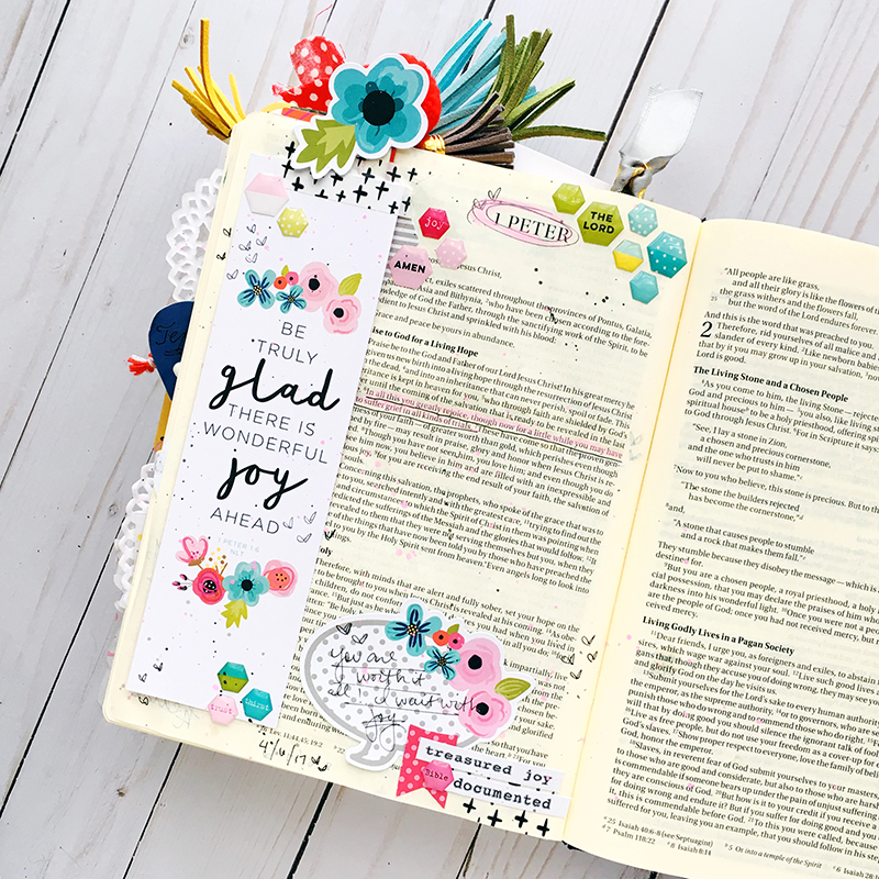bible journaling entry by Bailey Jean Robert | Worth the Wait | Choosing Joy | 1 Peter 1:6