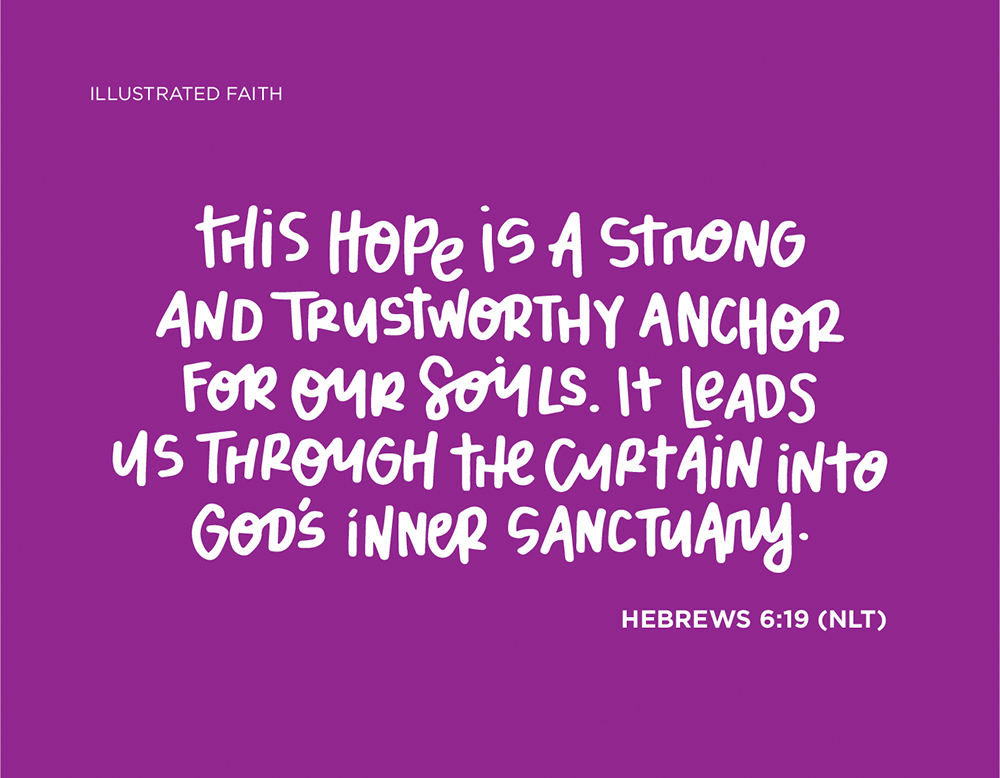 Sunday Inspiration from Hebrews 6:19 | Illustrated Faith digital printable freebie