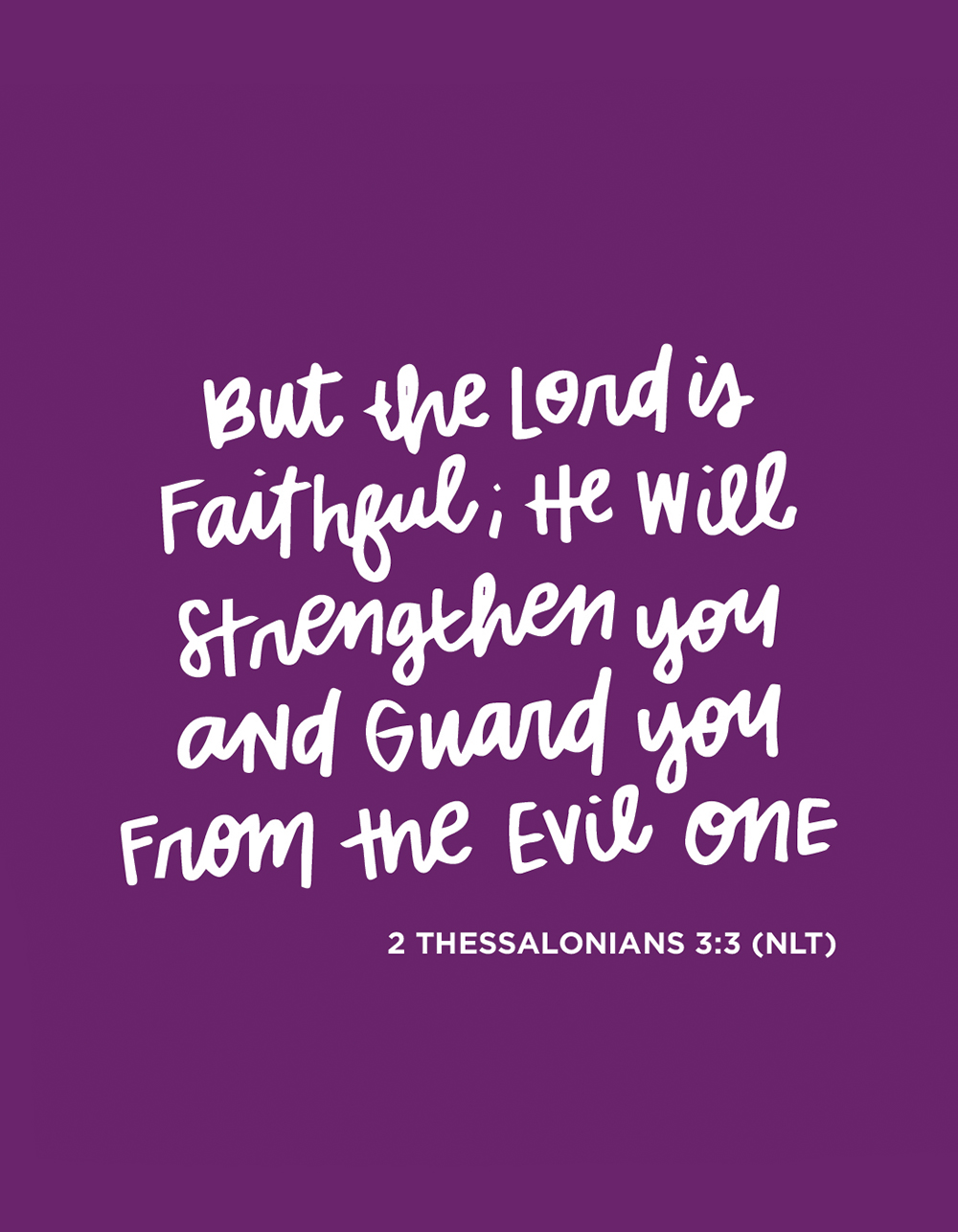 freebie printable | Sunday Inspiration from 2 Thessalonians 3:3