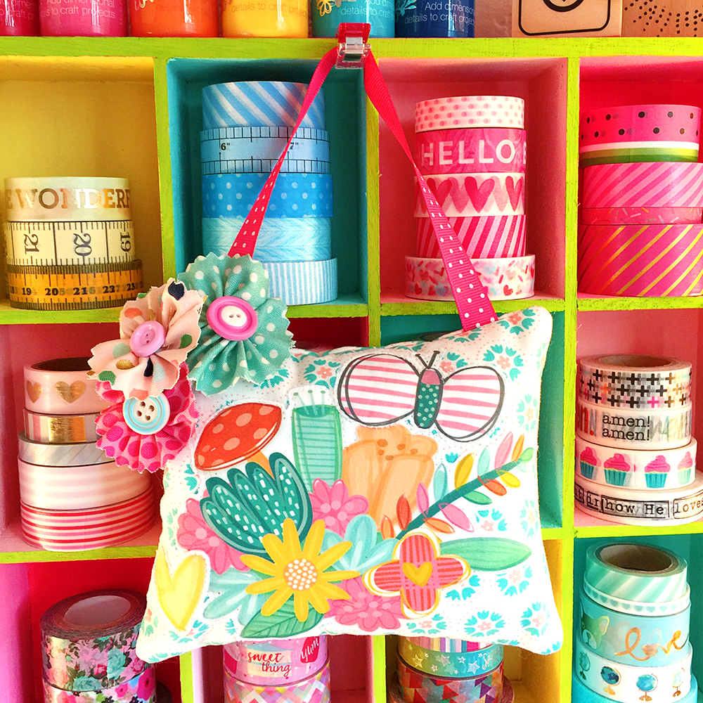 digital printing on fabric home decor project by Cristin | Illustrated Faith Print & Pray on FABRIC hybrid project