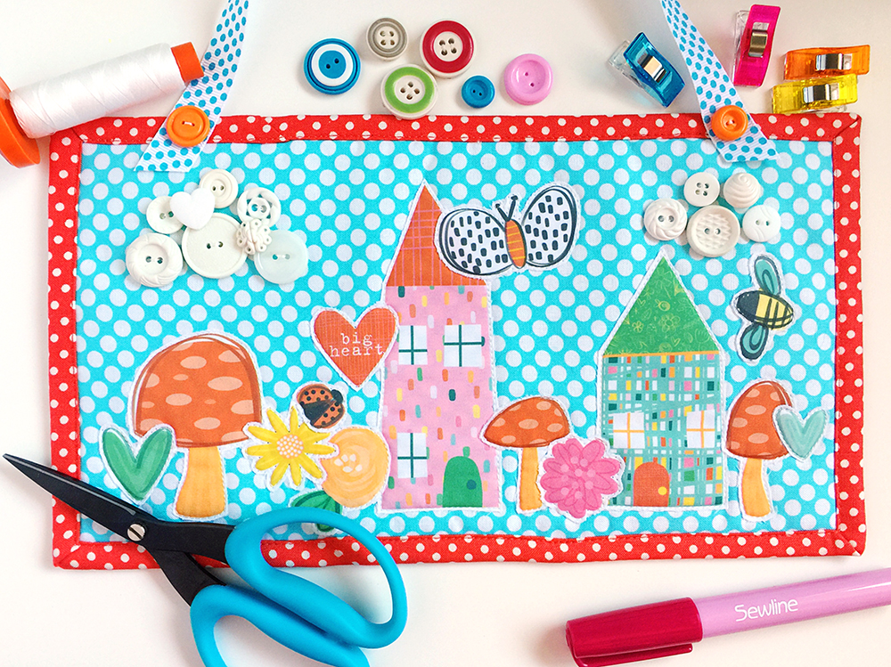 digital printing on fabric home decor project by Cristin | Illustrated Faith Print & Pray on FABRIC hybrid project