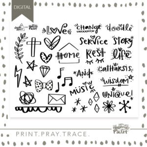 Doodles To Live By Supplement Traceable