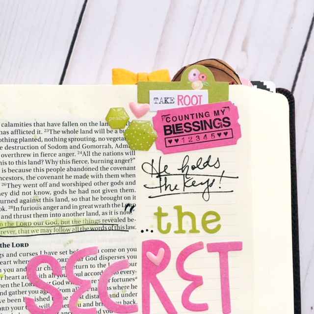 Bible journaling entry by Bailey Jean Robert | Worth the Wait | The Secret Things | Deut 29:29