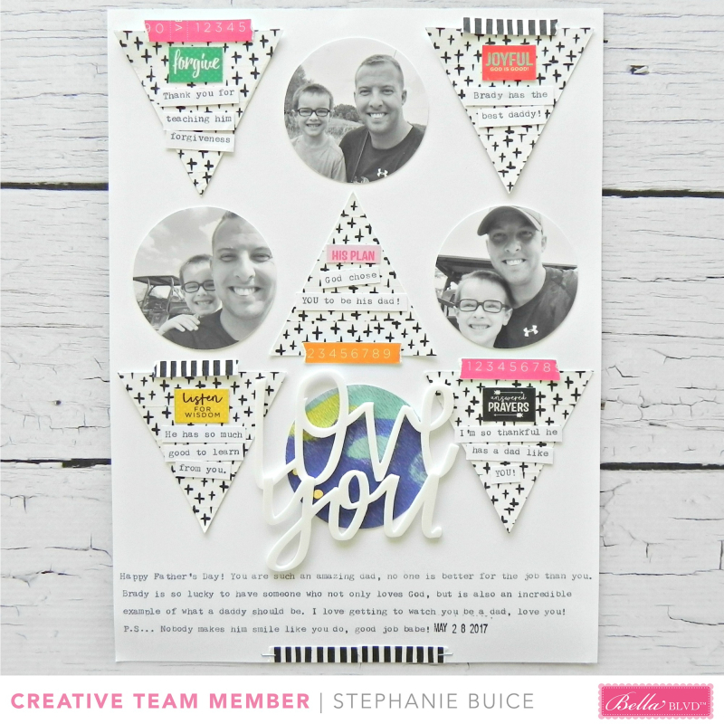 Love You by Stephanie | Bella Blvd Creative Team Illustrated Faith Creative Inspiration | scrapbooking | cardmaking 