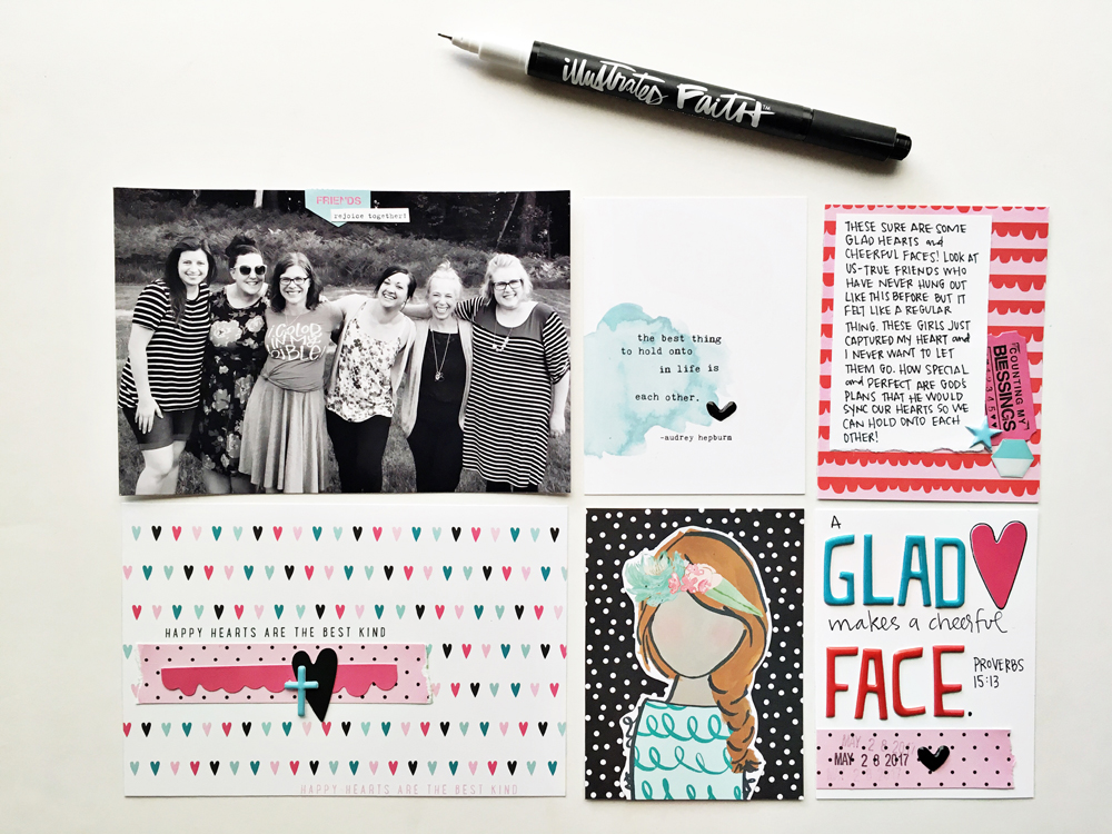 faith pocket scrapbooking by Andrea Gray | Memory Keeping: Faith Edition | Happy Hearts