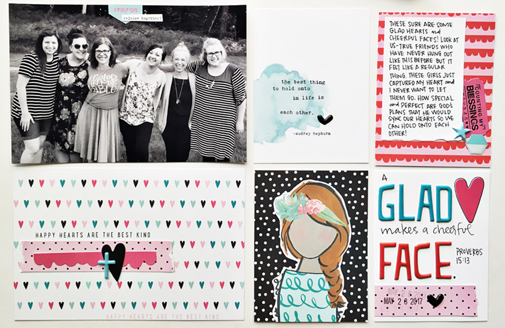 faith pocket scrapbooking by Andrea Gray | Memory Keeping: Faith Edition | Happy Hearts