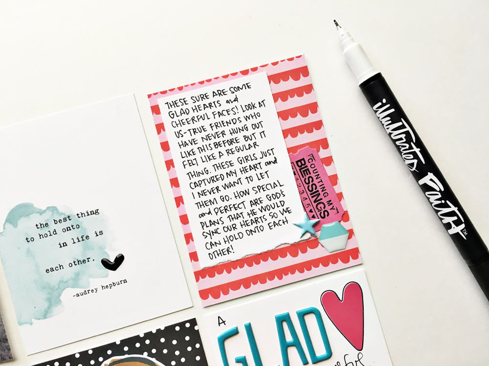 faith pocket scrapbooking by Andrea Gray | Memory Keeping: Faith Edition | Happy Hearts