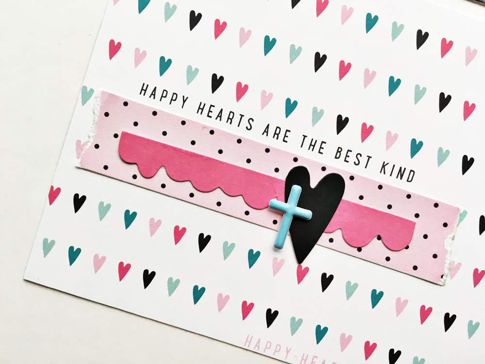 faith pocket scrapbooking by Andrea Gray | Memory Keeping: Faith Edition | Happy Hearts