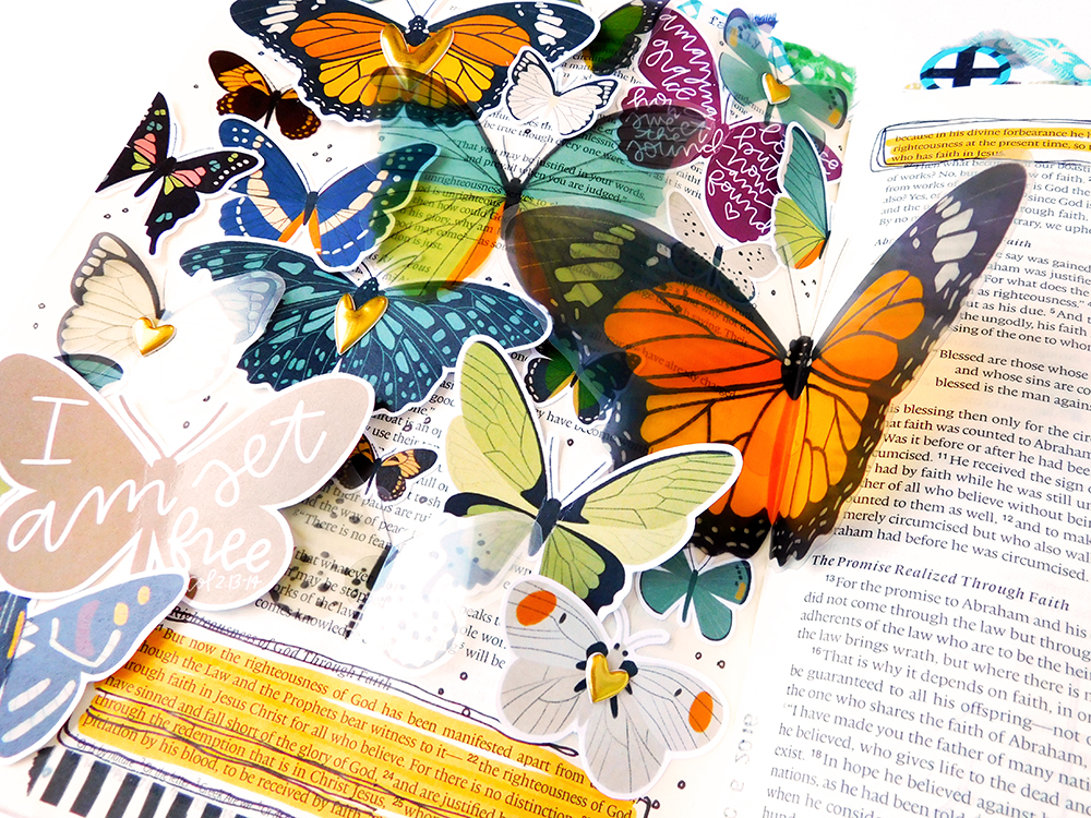 hybrid printables bible journaling page by Elaine Davis | The Truth About Being Saved