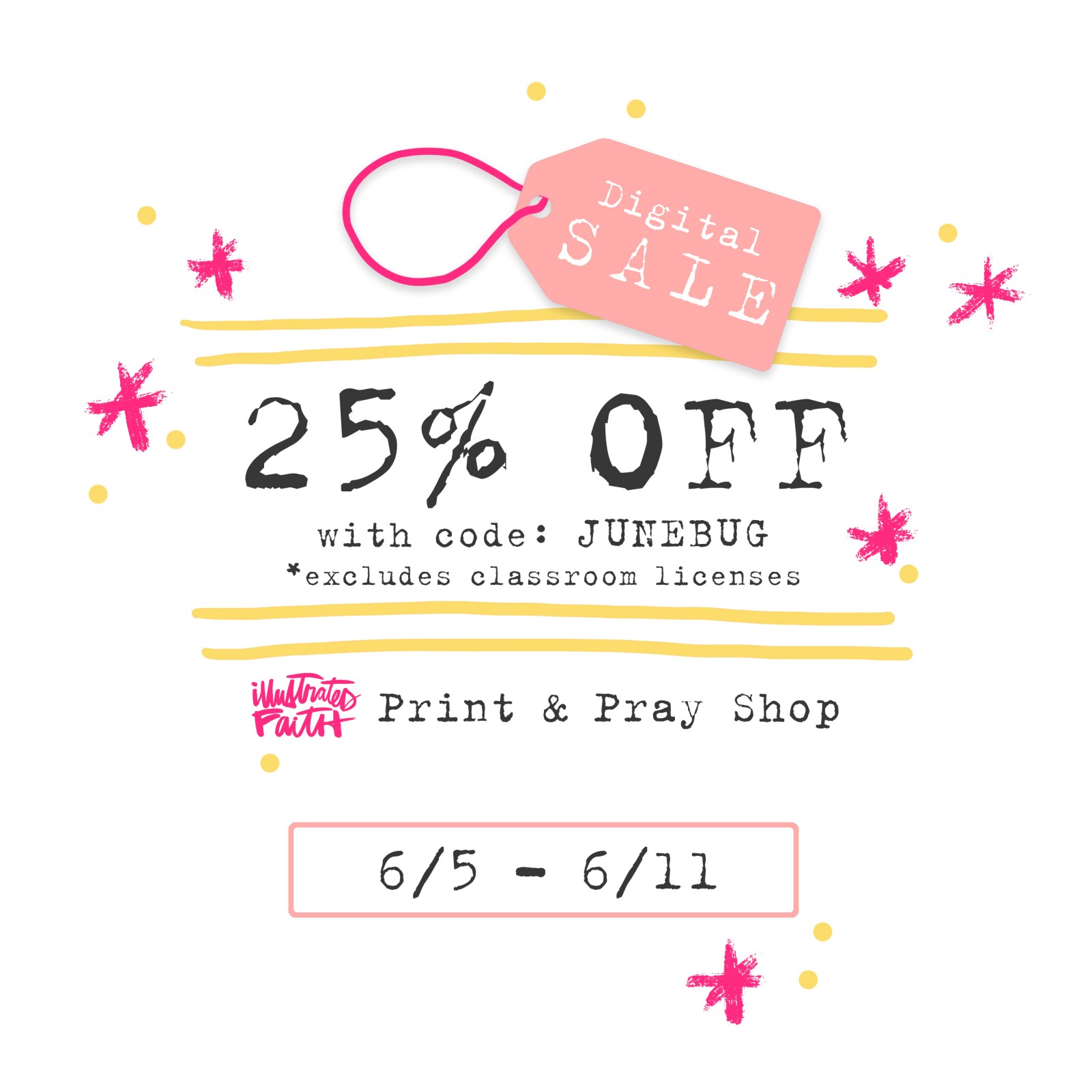 A little Digital Party with Bella Blvd! | Illustrated Faith Print & Pray Digital Sale Image