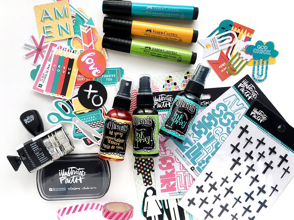 mixed media bible journaling page by Abigail Clone | Teen Topic: Living Like Jesus