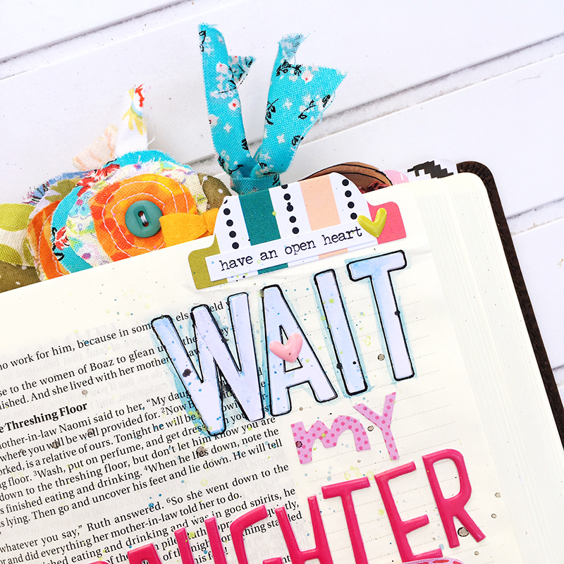 Bible Journaling entry by Bailey Robert | Worth the Wait | Wait My Daughter | Ruth and Naomi