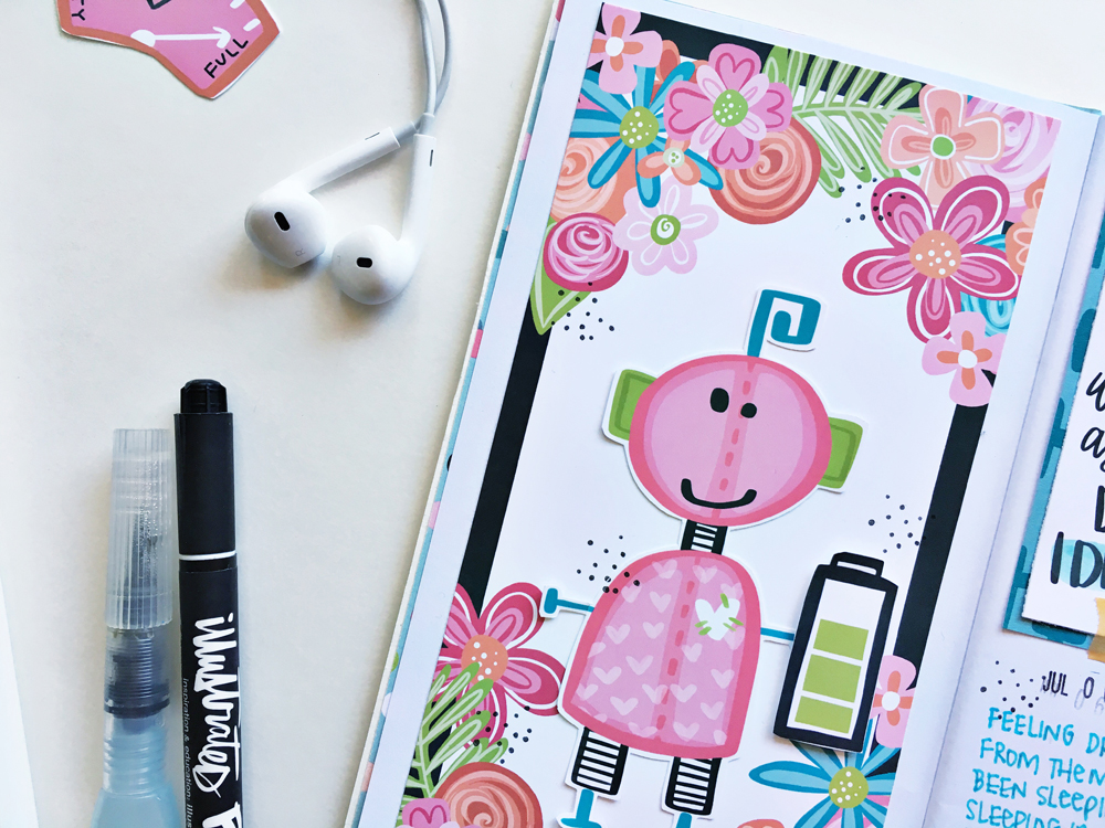 hybrid printable traveler's notebook entry by Andrea Gray | Memory Keeping: Faith Edition | Just For You