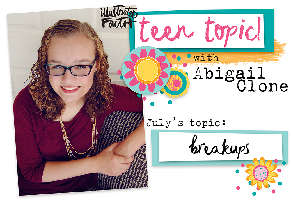 mixed media bible journaling entry by Abigail Clone | Teen Topic: Breakups