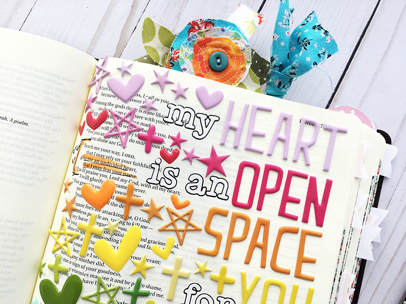 bible journaling entry by Bailey Robert | Words of Worship: Open Space