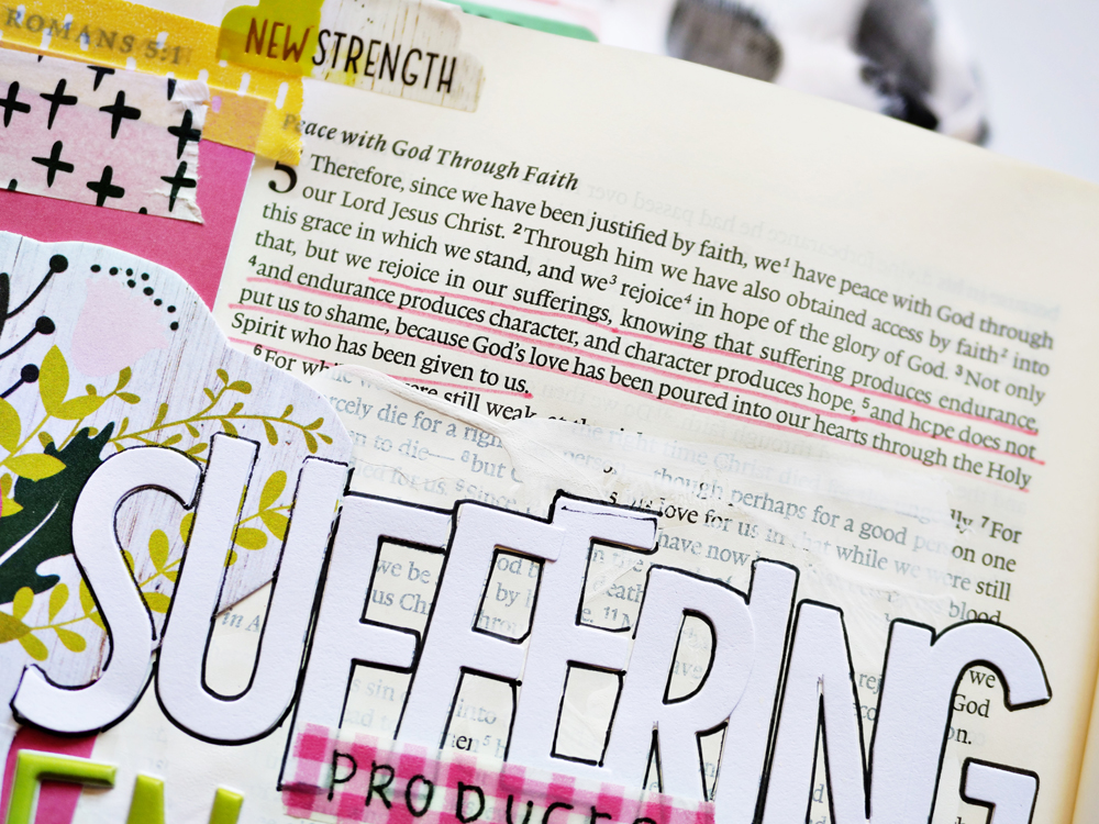 bible journaling entry by Andrea Gray | Why Me? A lesson in Perseverance