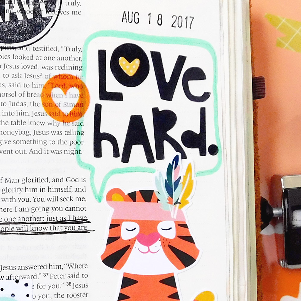 hybrid printables Bible jouraling entry by Elaine Davis | 15 Minute Bible Journaling Challenge // Part 2 | 3 additional tips for Bible journaling quickly