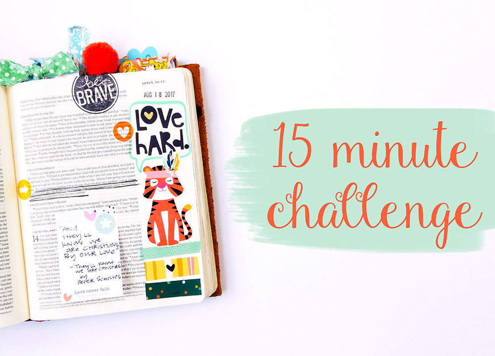 hybrid printables Bible jouraling entry by Elaine Davis | 15 Minute Bible Journaling Challenge // Part 2 | 3 additional tips for Bible journaling quickly