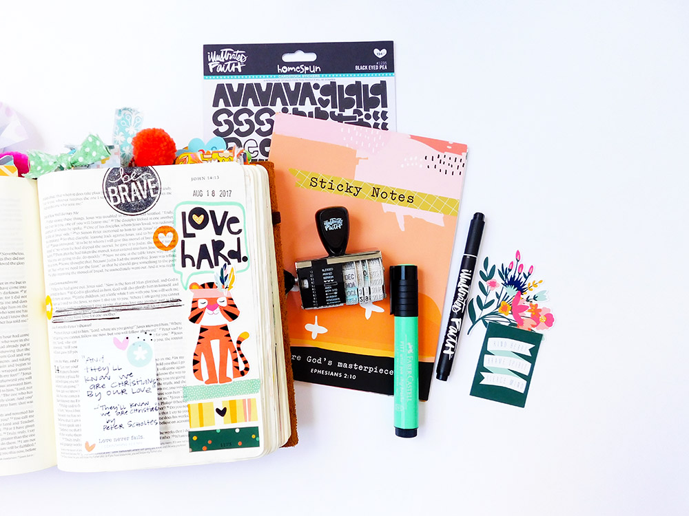 hybrid printables Bible jouraling entry by Elaine Davis | 15 Minute Bible Journaling Challenge // Part 2 | 3 additional tips for Bible journaling quickly