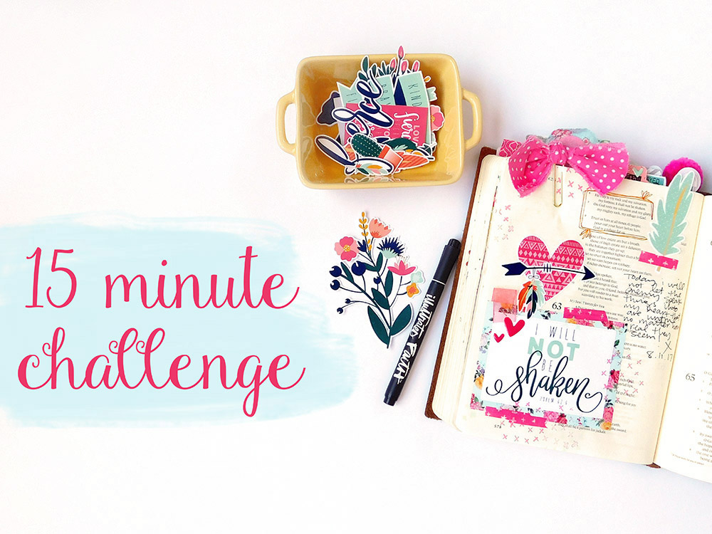 hybrid printable Bible journaling entry by Elaine Davis | 15 Minute Bible Journaling Challenge // Part 1