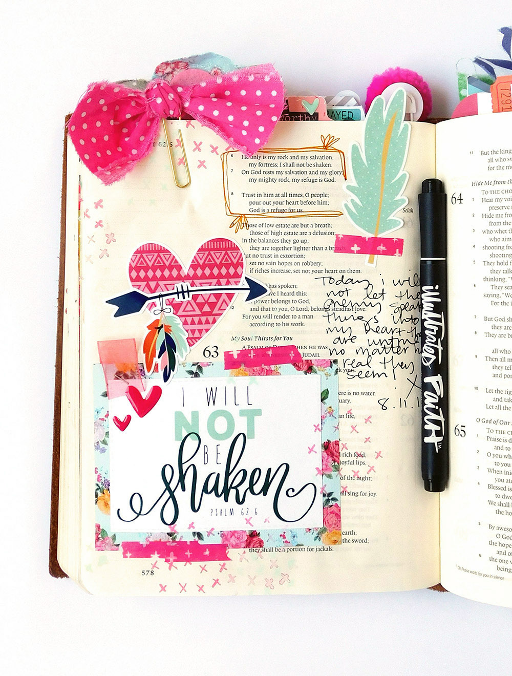 hybrid printable Bible journaling entry by Elaine Davis | 15 Minute Bible Journaling Challenge // Part 1