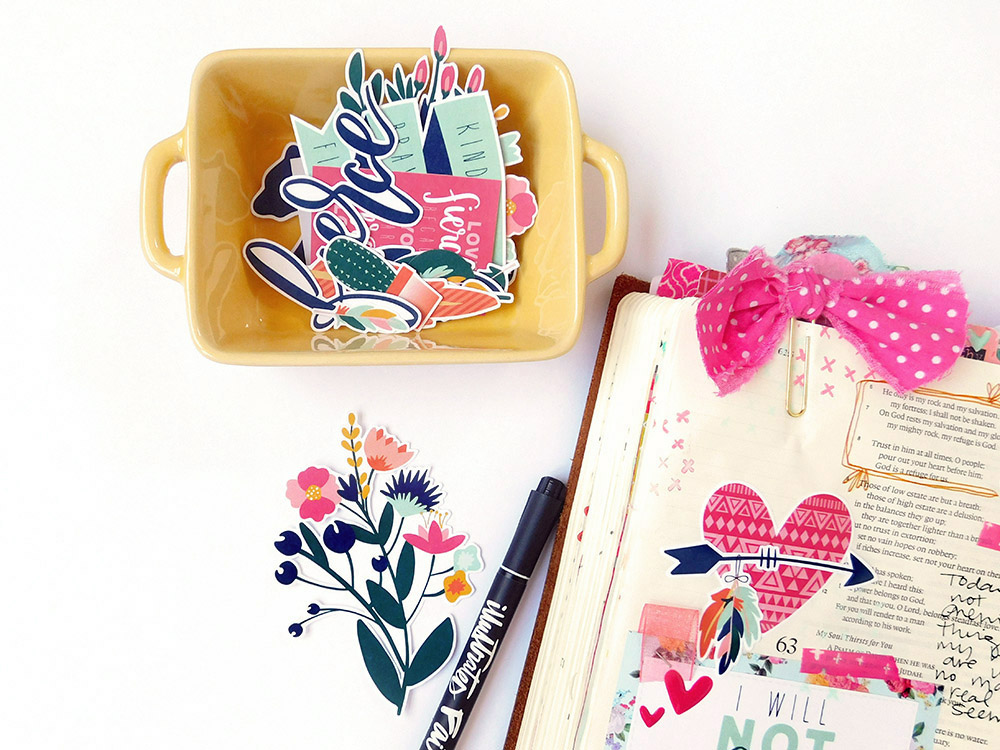 hybrid printable Bible journaling entry by Elaine Davis | 15 Minute Bible Journaling Challenge // Part 1